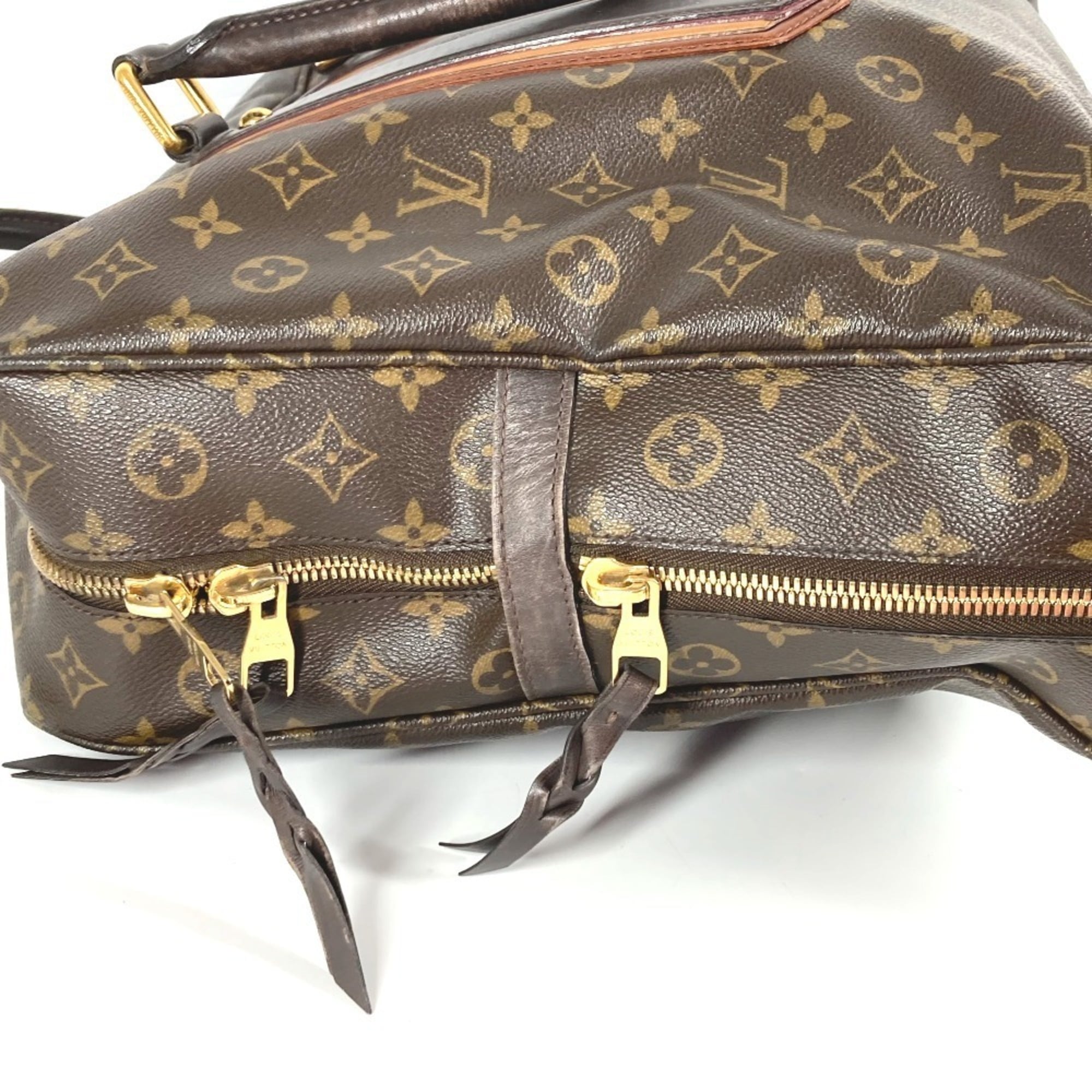 Louis Vuitton Brown Lv Charcoal Monogram Monogram Boston Bag Handbag (Pre-Owned)