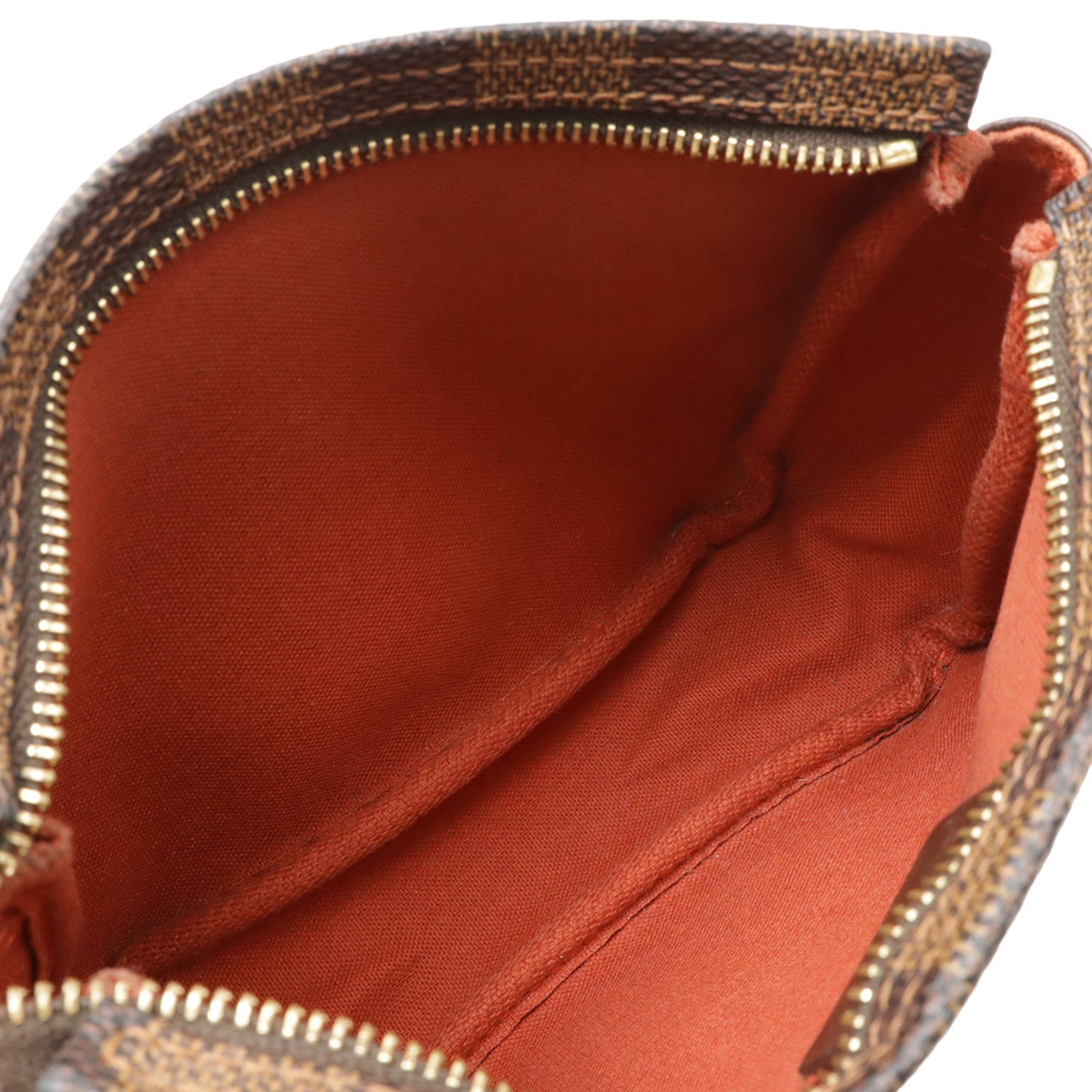 Louis Vuitton Damier Brown Pvc Pochette Shoulder Bag (Pre-Owned)