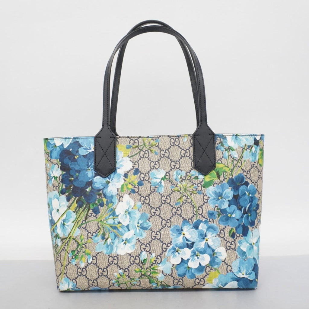 Gucci Blue Navy Pvc Tote Bag (Pre-Owned)