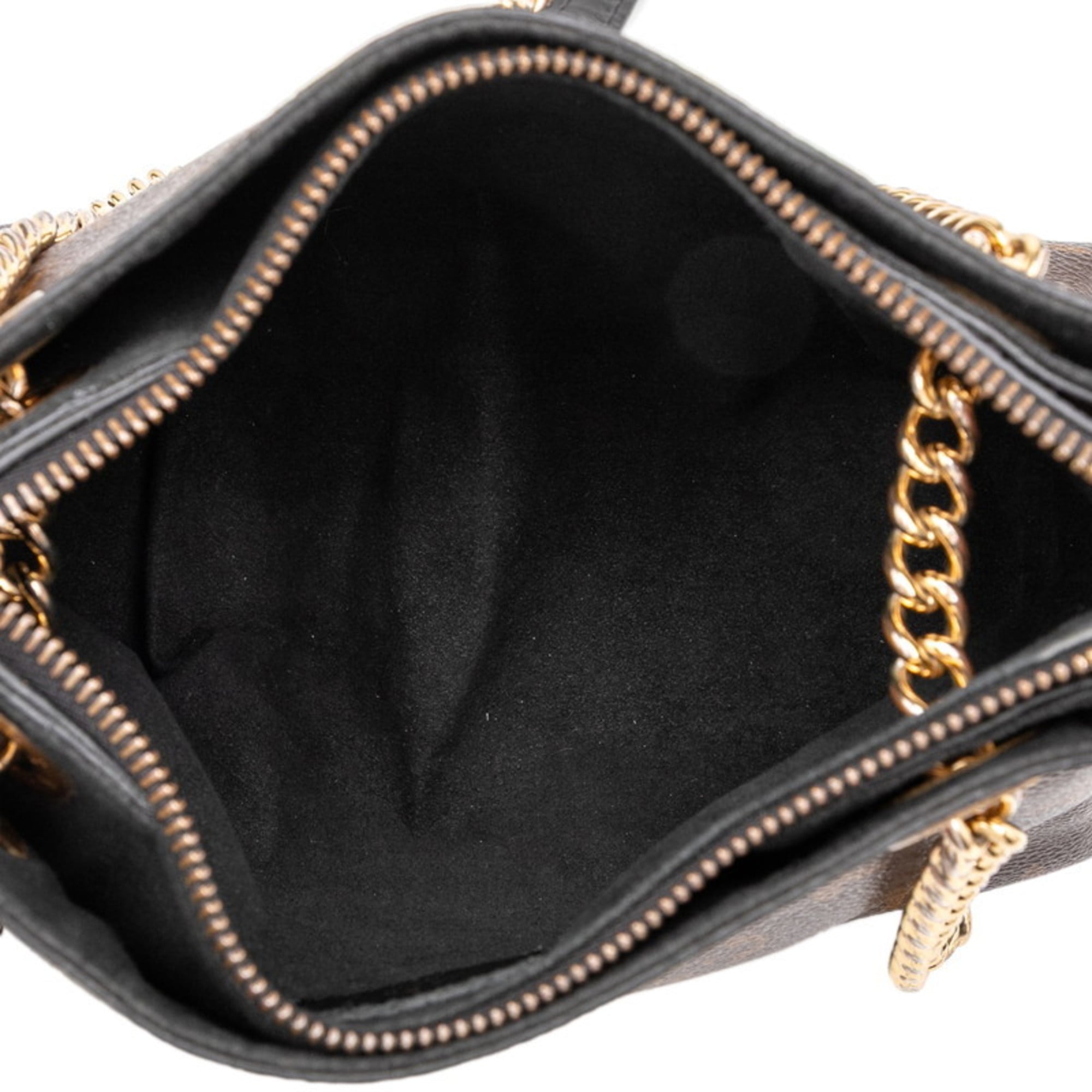 Louis Vuitton Black Brown Pvc Leather Handbag Shoulder Bag (Pre-Owned)