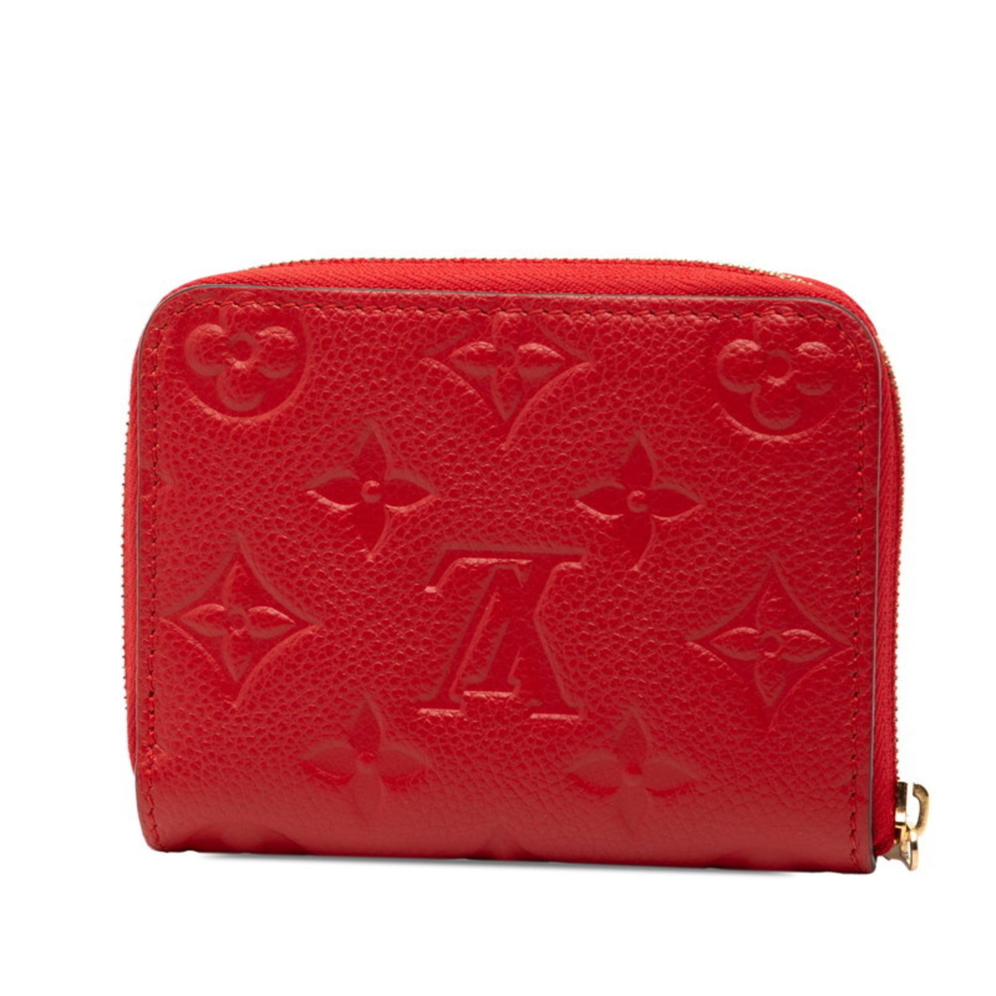 Louis Vuitton Cerise Red Color Leather Coin Purse/Coin Case (Pre-Owned)