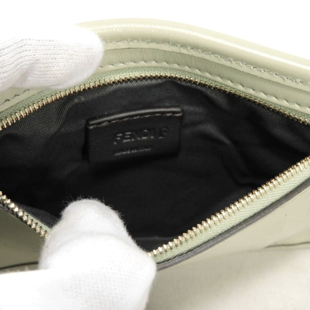 Fendi Light Green Leather Phone Wallet (Pre-Owned)