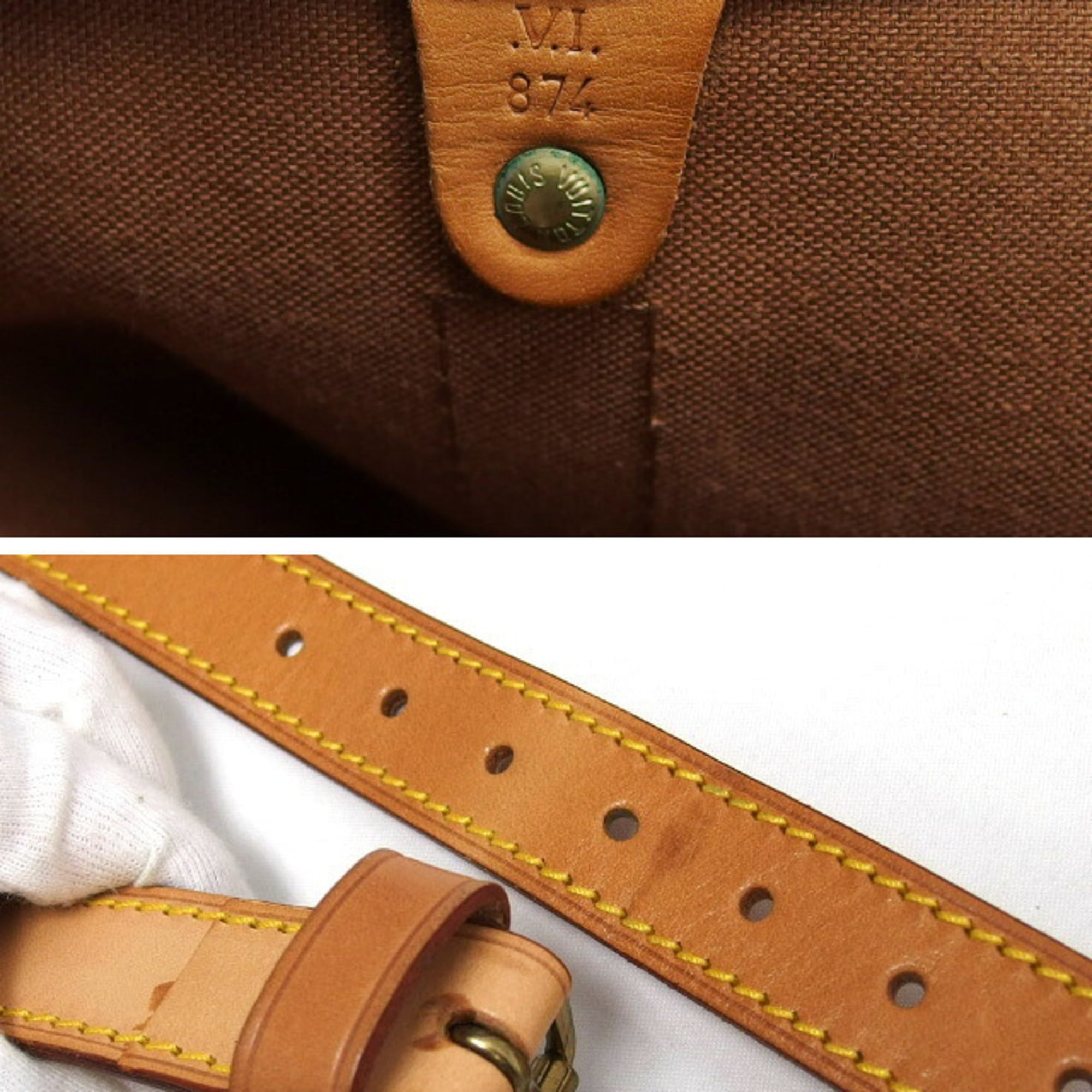Louis Vuitton Brown Monogram Canvas Boston Bag Shoulder Bag (Pre-Owned)