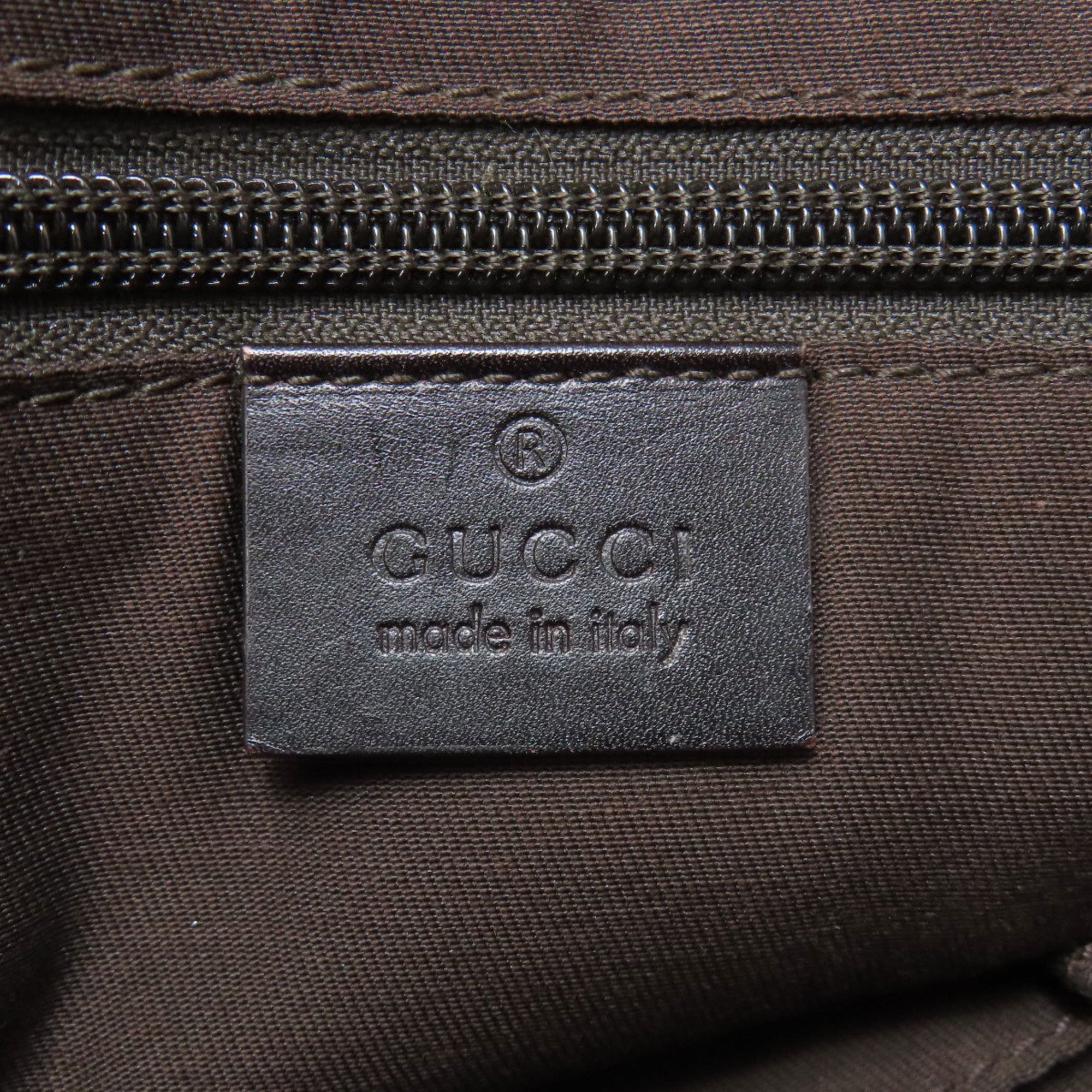 Gucci Brown Leather Shoulder Bag (Pre-Owned)