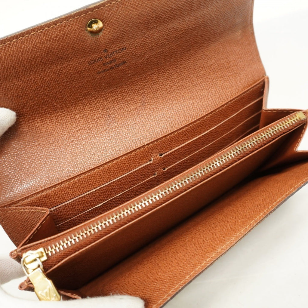 Louis Vuitton Brown Long Wallet (Bi-Fold) (Pre-Owned)
