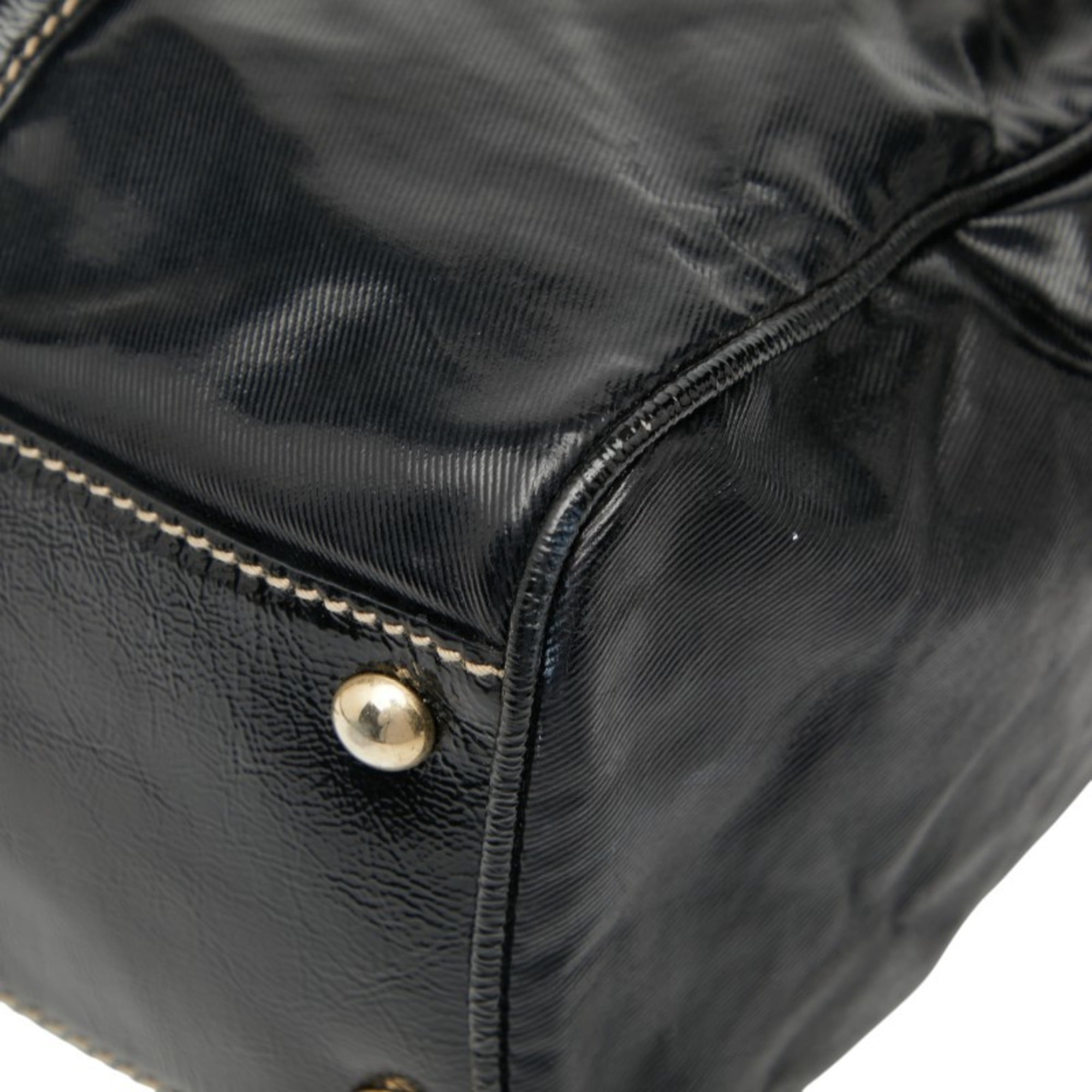 Gucci Black Leather Tote Bag (Pre-Owned)