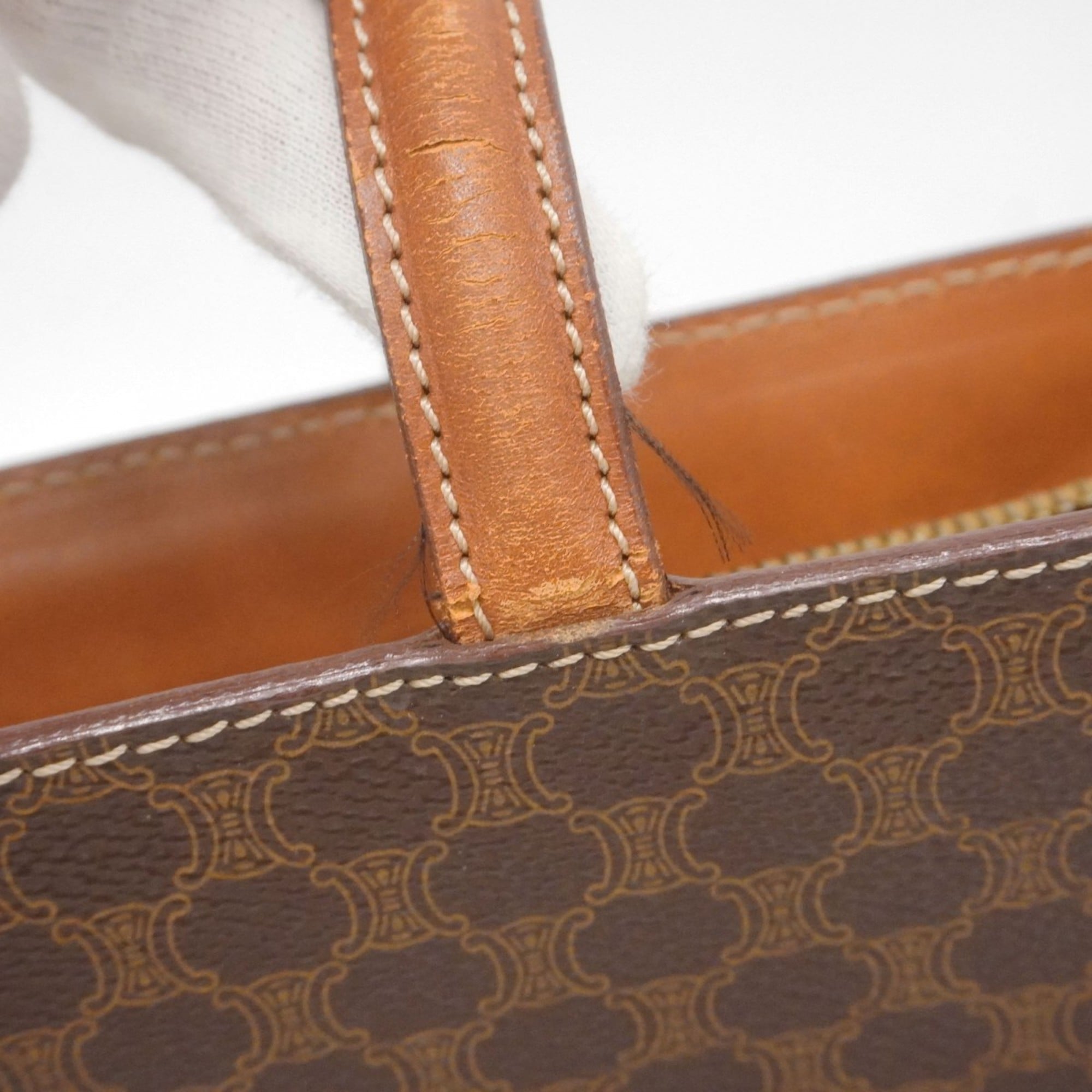 Celine Brown Pvc Handbag (Pre-Owned)