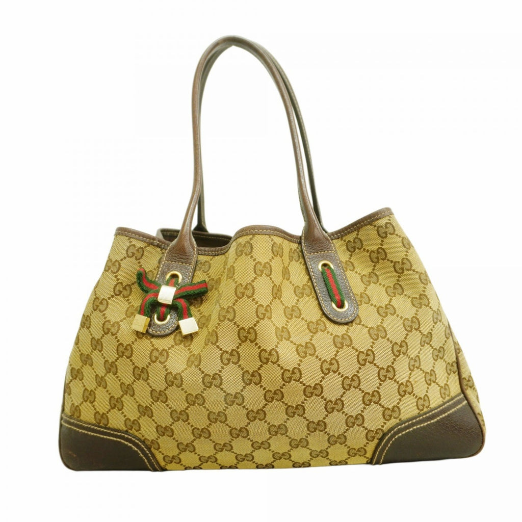 Gucci Brown Canvas Tote Bag (Pre-Owned)