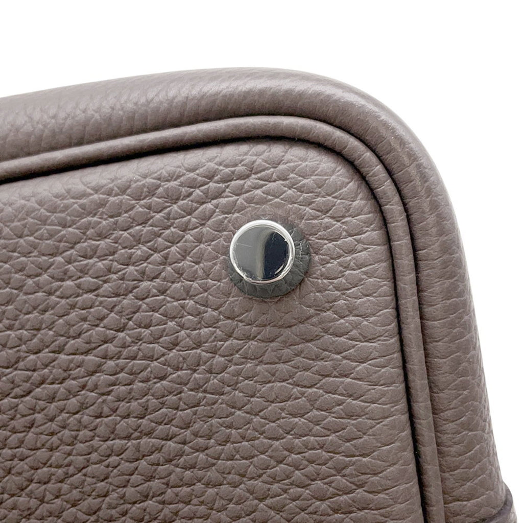 Hermes Picotin Etain Taurillon Clemence Leather Handbag (Pre-Owned)