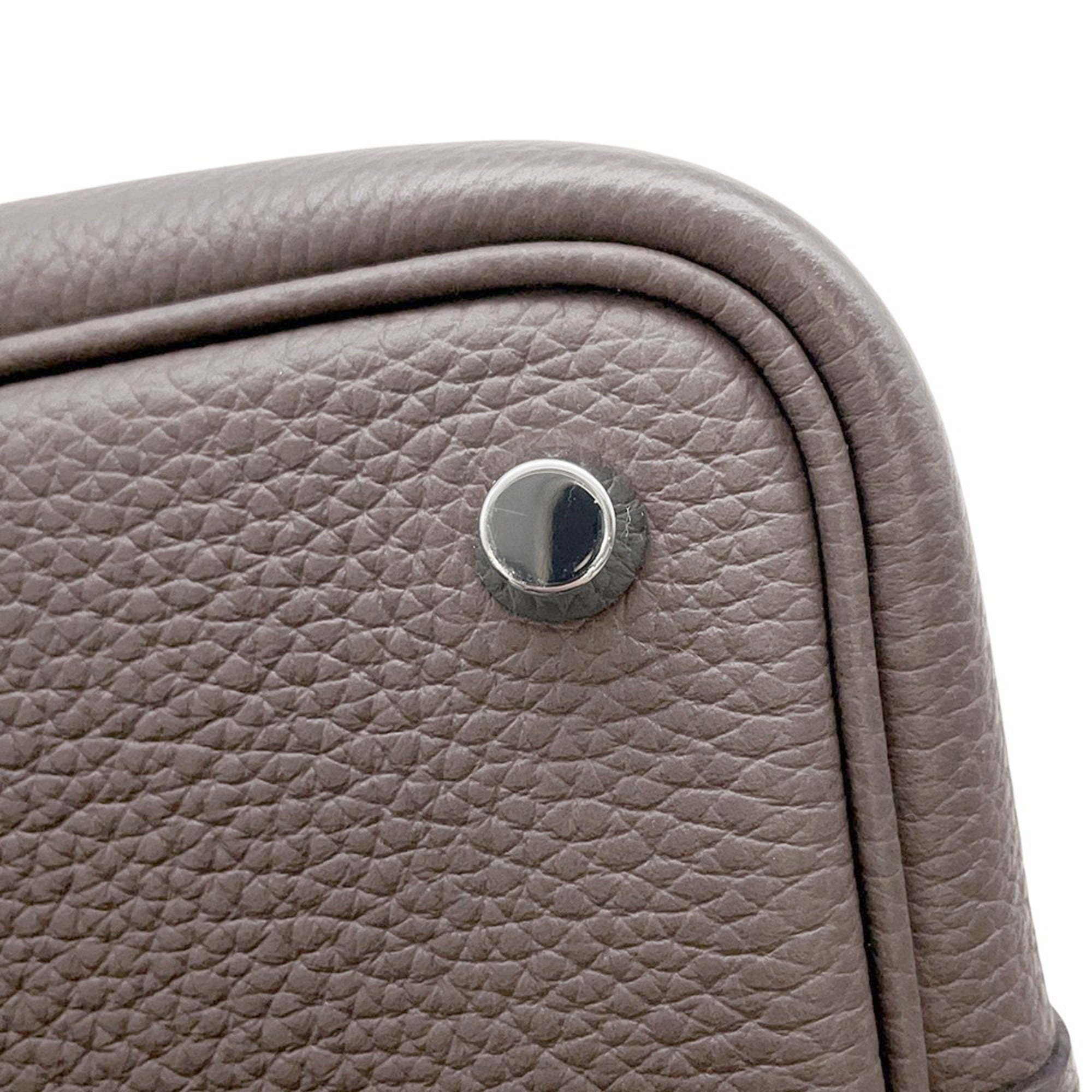 Hermes Picotin Etain Taurillon Clemence Leather Handbag (Pre-Owned)