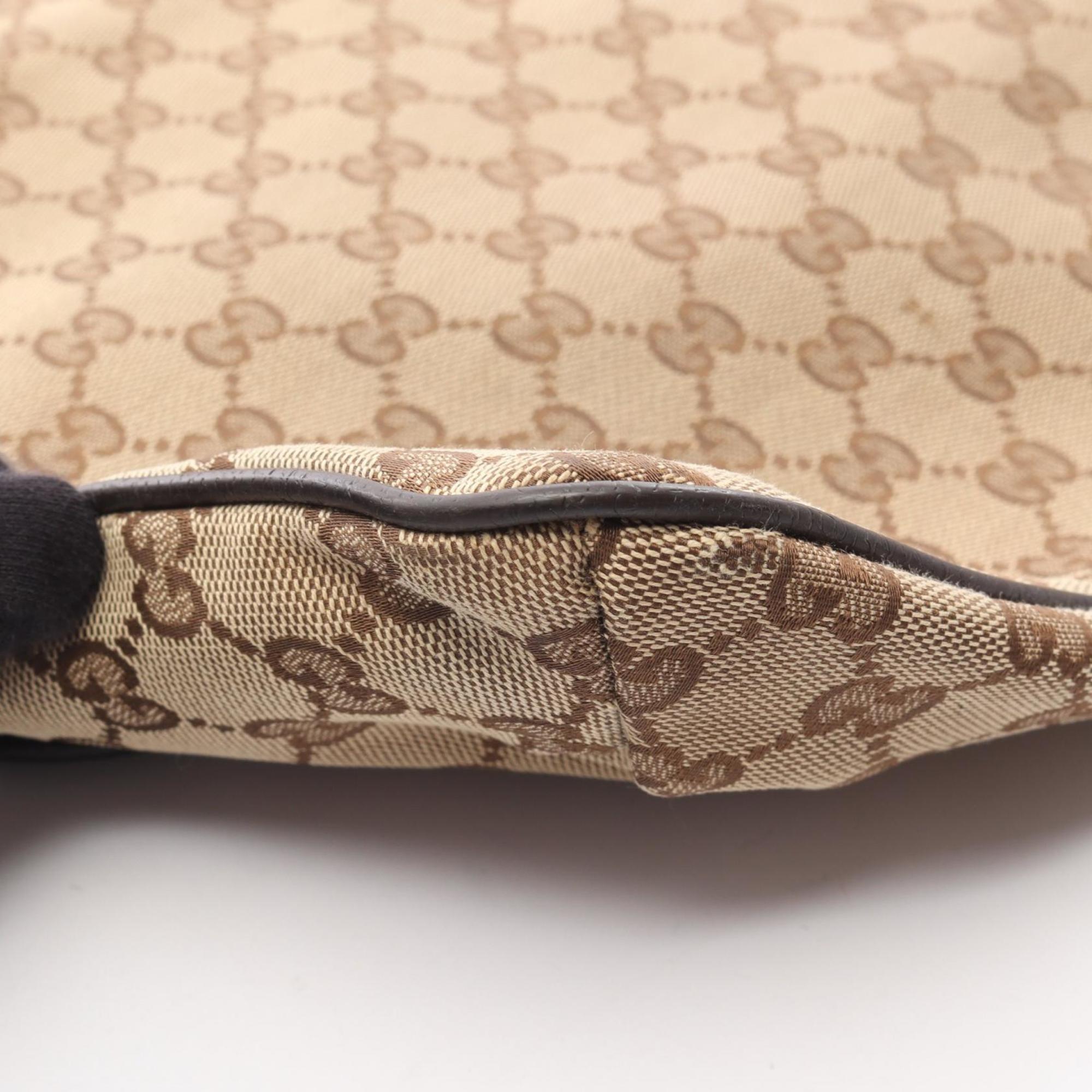 Gucci Beige Brown Multi-Color Gg Canvas Leather Shoulder Bag (Pre-Owned)