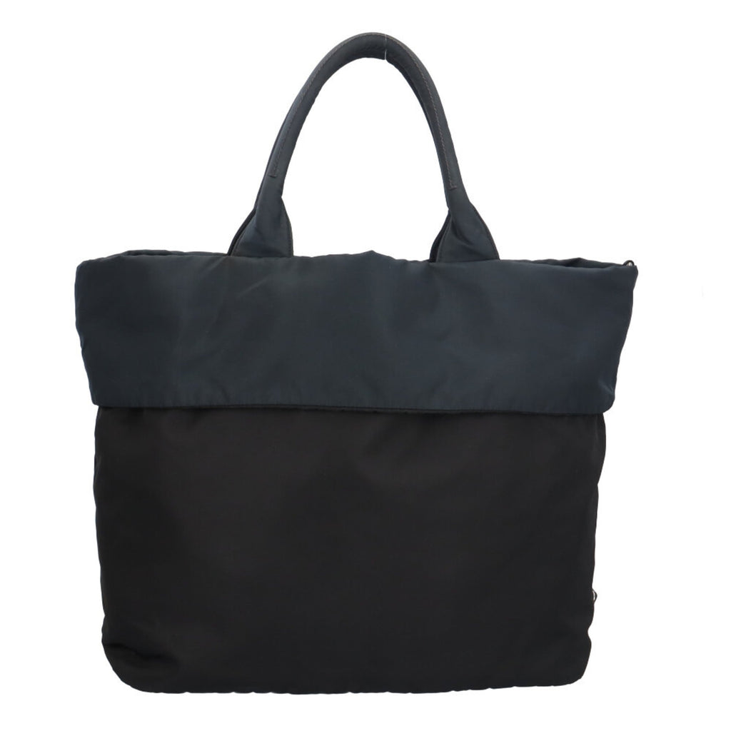 Prada Black Navy Nylon Shoulder Bag (Pre-Owned)