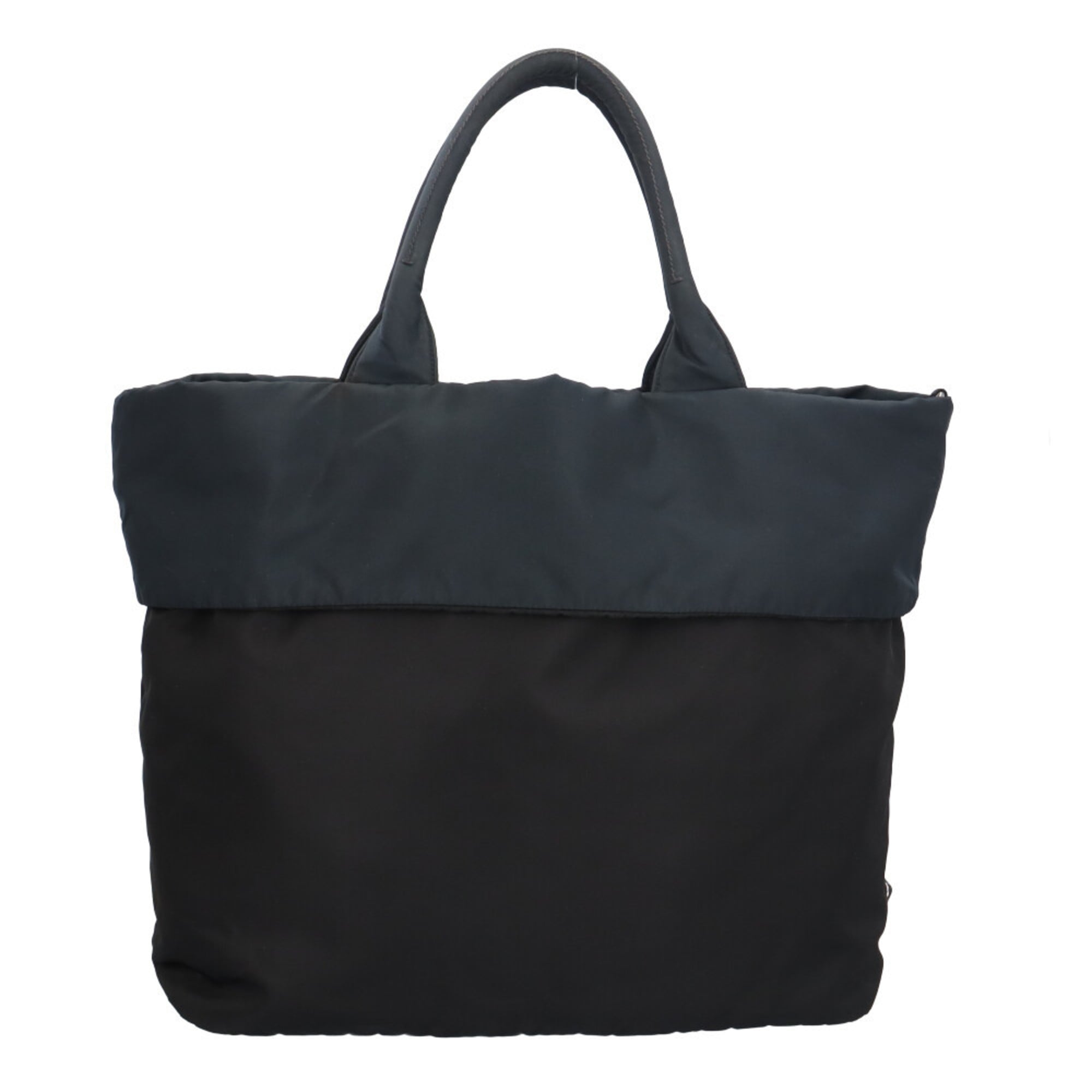 Prada Black Navy Nylon Shoulder Bag (Pre-Owned)