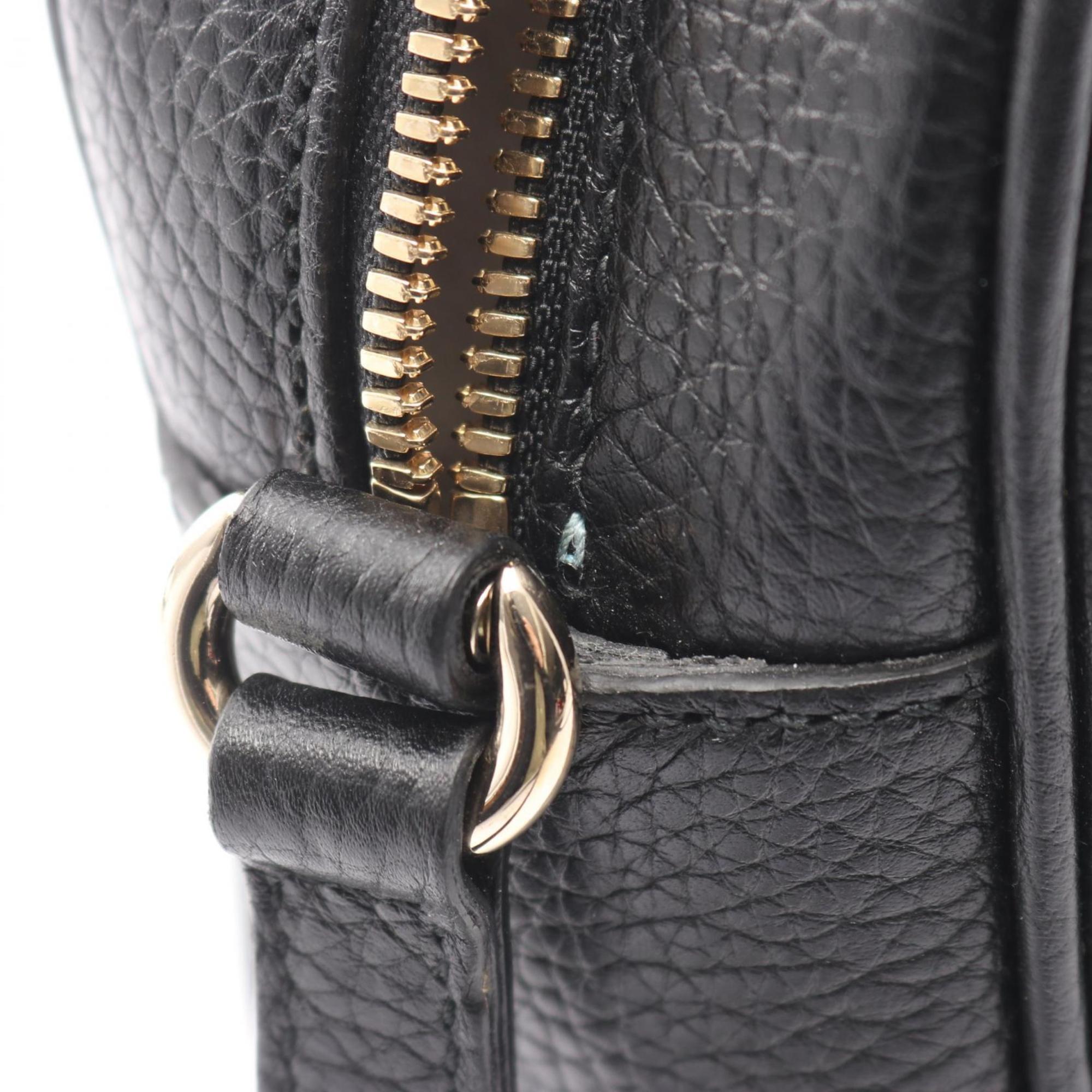 Gucci Black Leather Shoulder Bag (Pre-Owned)