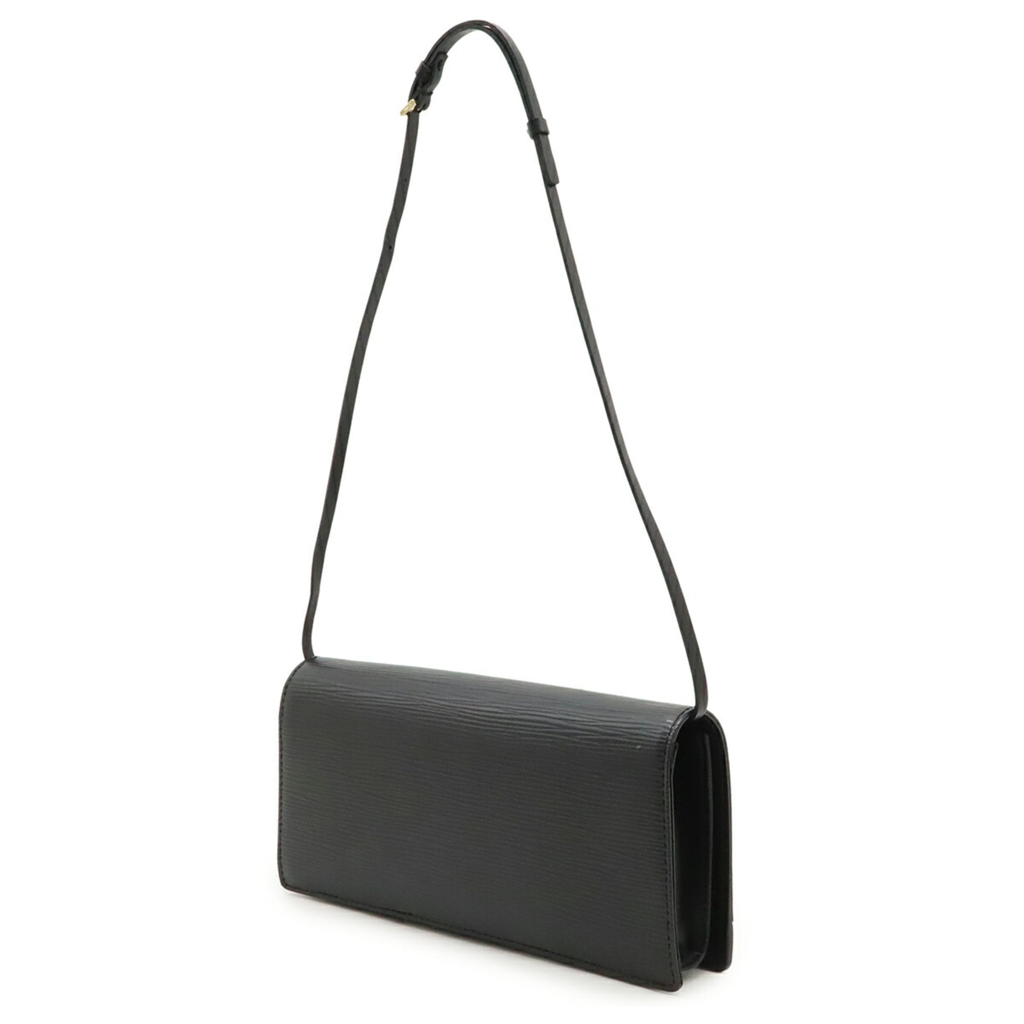 Louis Vuitton Black Noir Epi Leather Shoulder Bag (Pre-Owned)