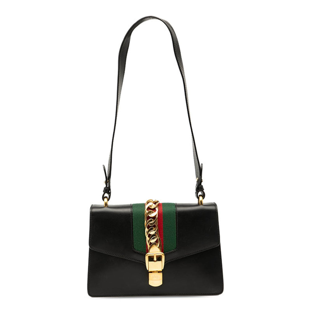 Gucci Black Leather Shoulder Bag (Pre-Owned)