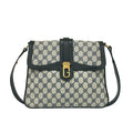 Gucci Navy Leather Pvc Shoulder Bag (Pre-Owned)