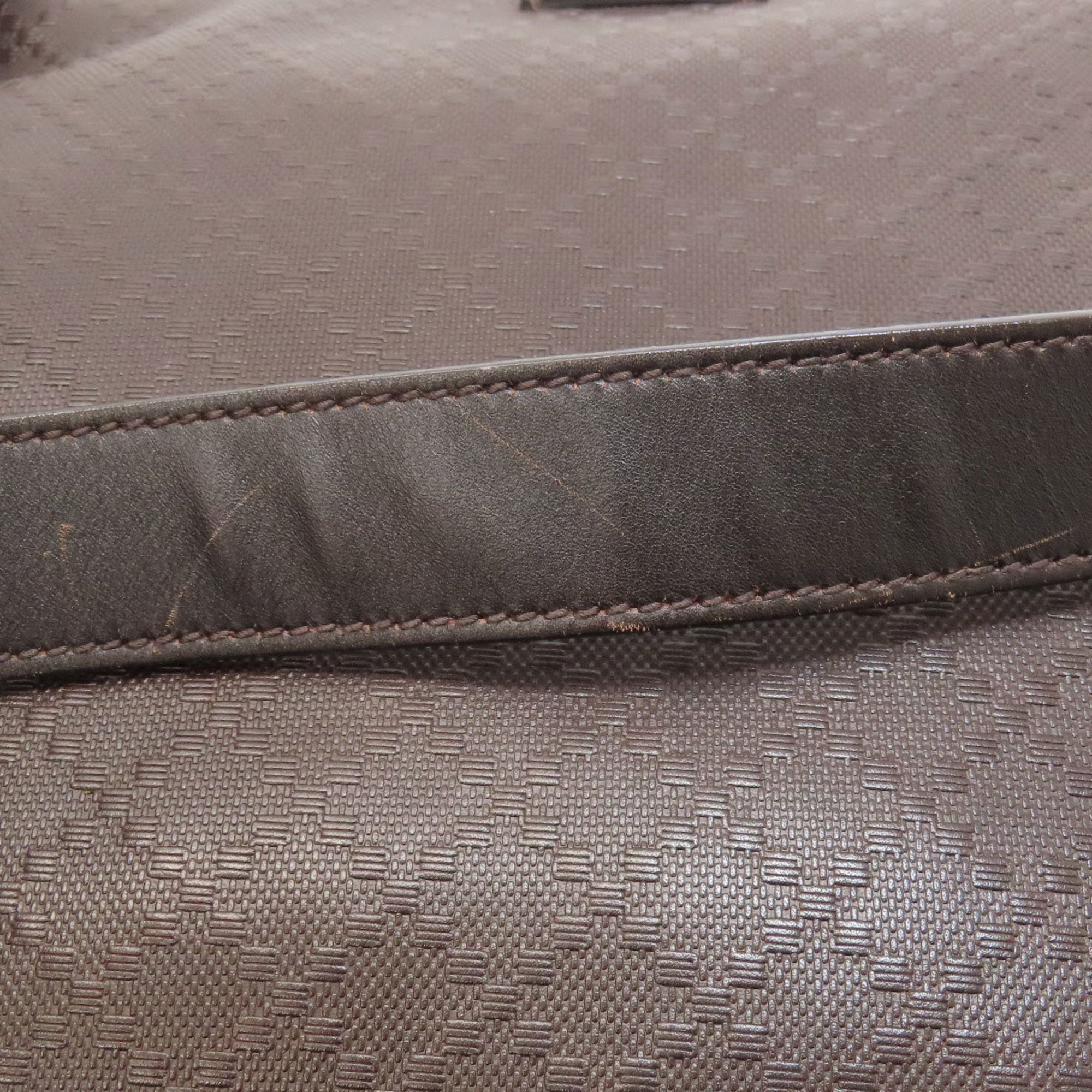 Gucci Brown Leather Shoulder Bag (Pre-Owned)