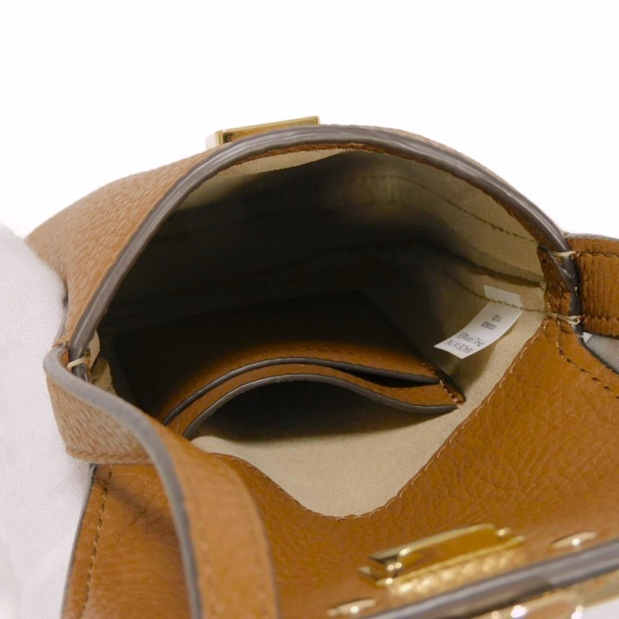 Tory Burch Brown Leather Pochette Shoulder Bag (Pre-Owned)