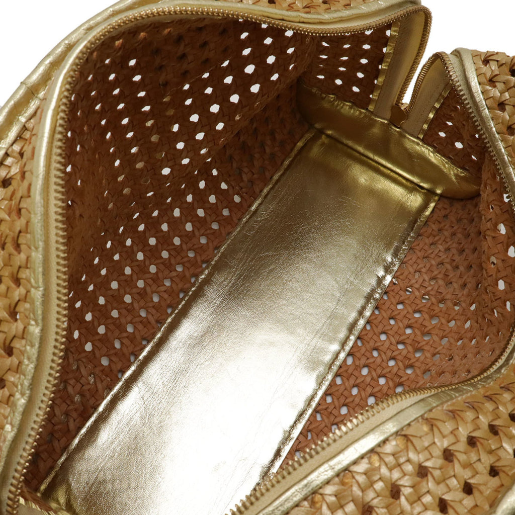 Loewe Amazona Gold Metallic Leather Handbag (Pre-Owned)