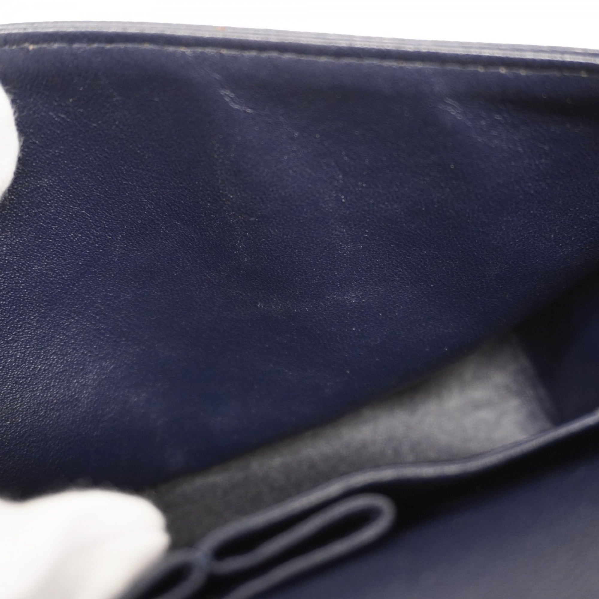 Chanel Navy Grained Calfskin Shoulder Bag (Pre-Owned)