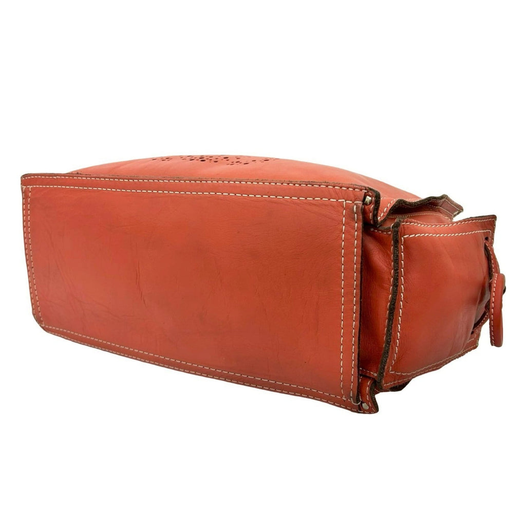 Loewe Orange Leather Handbag Tote Bag (Pre-Owned)
