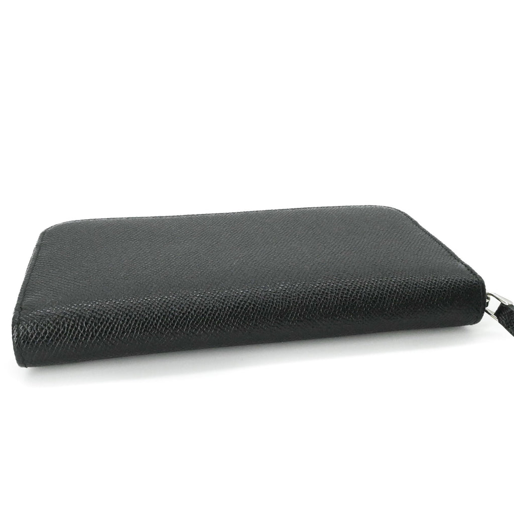 Bvlgari Black Leather Long Wallet (Bi-Fold) (Pre-Owned)
