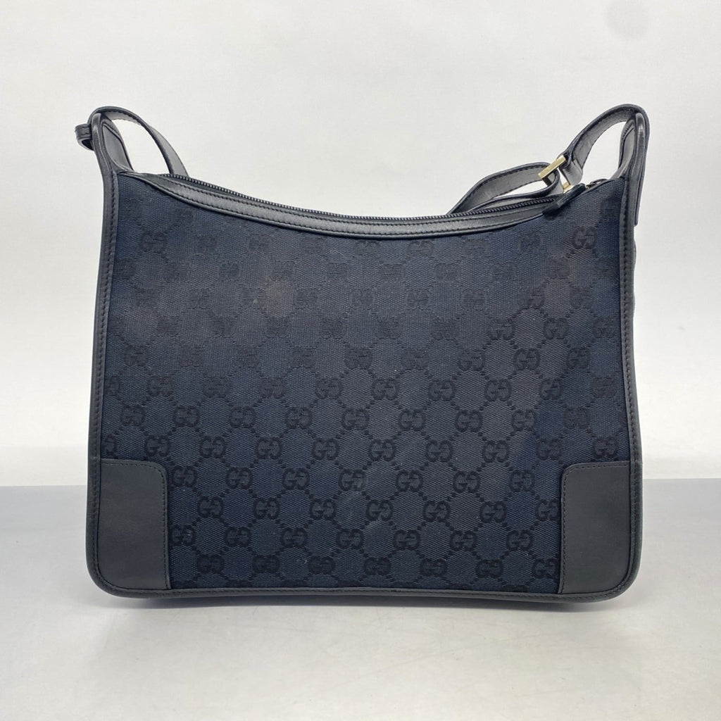 Gucci Black Canvas Shoulder Bag (Pre-Owned)