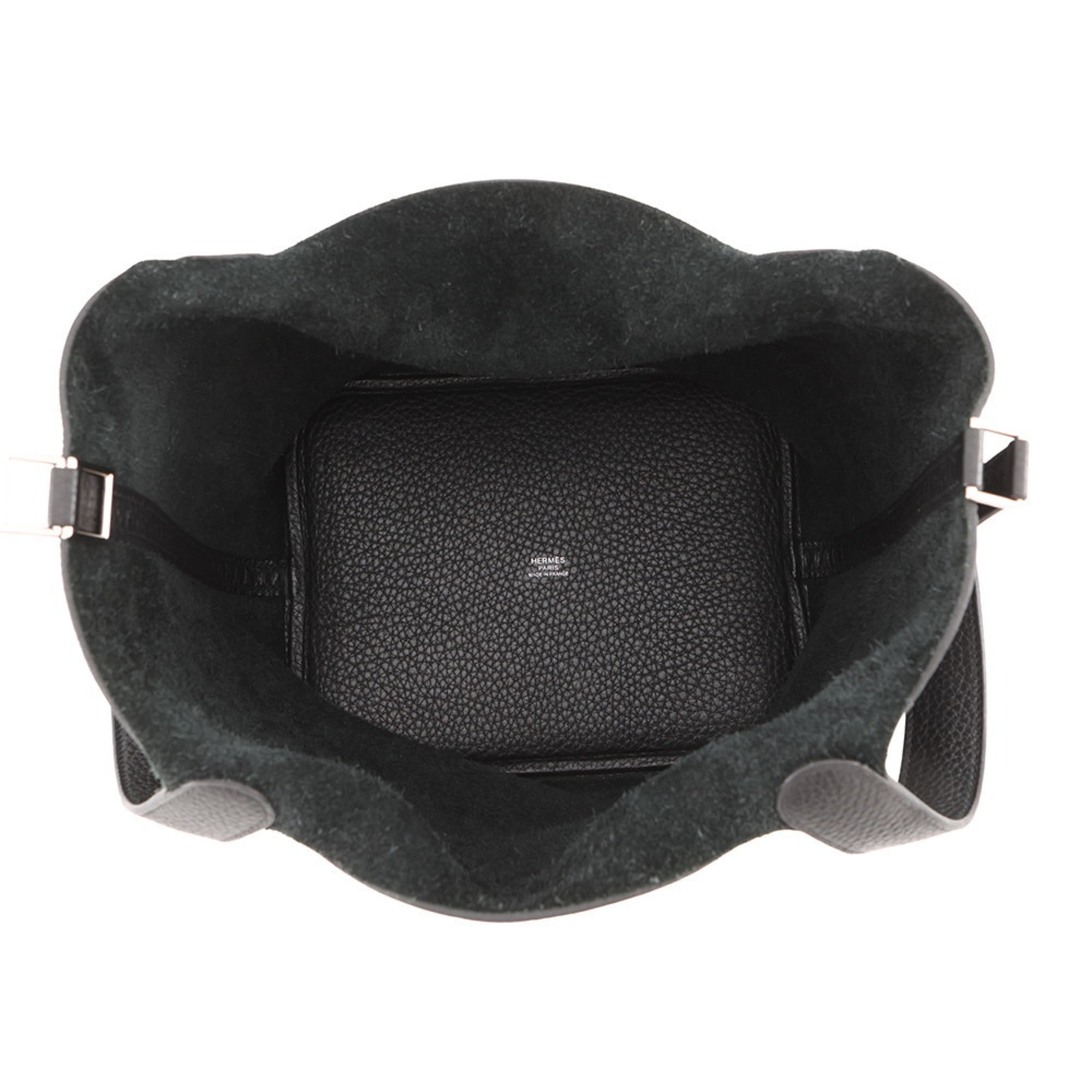Hermes Picotin Black Taurillon Clemence Leather Handbag (Pre-Owned)