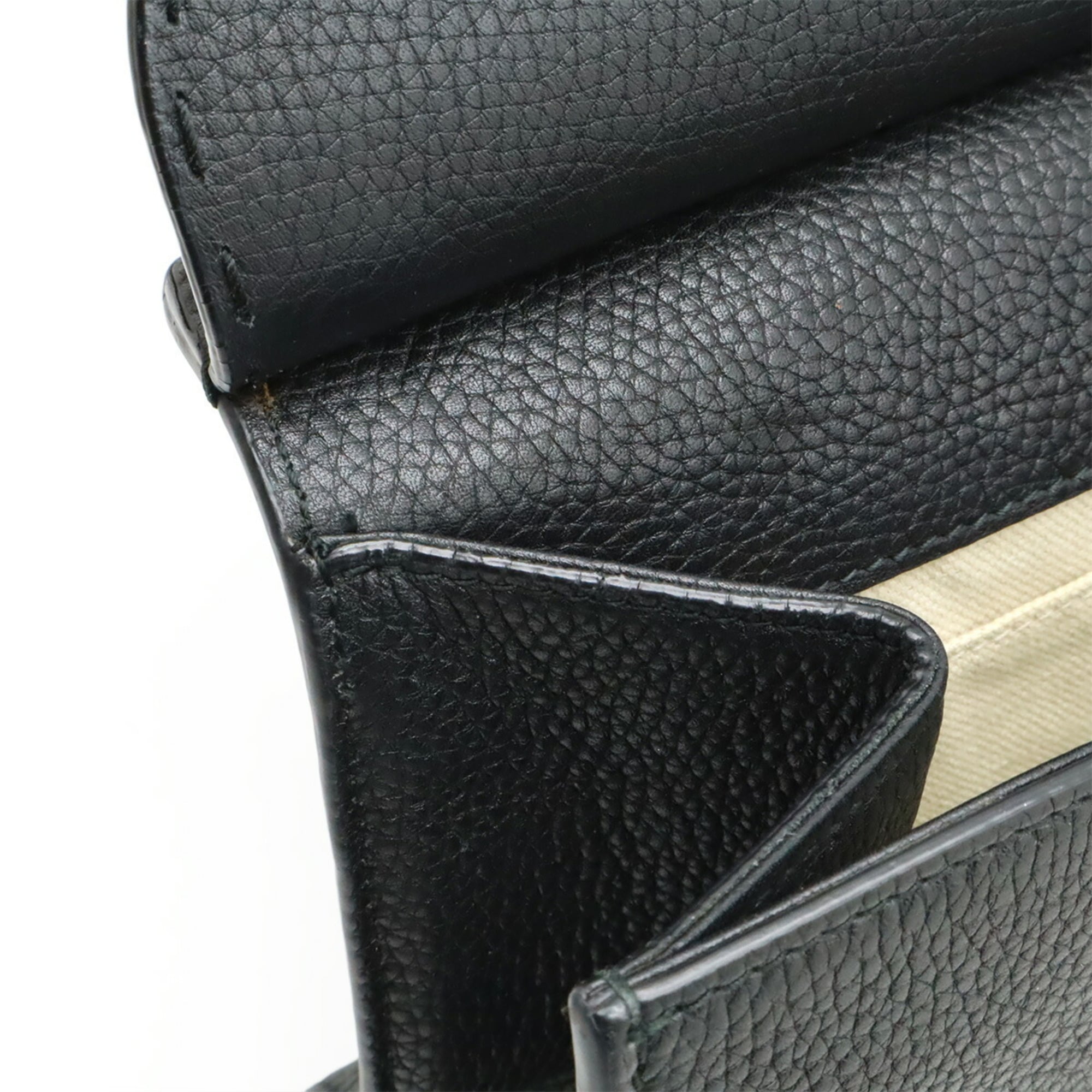 Gucci Black Leather Handbag Shoulder Bag (Pre-Owned)