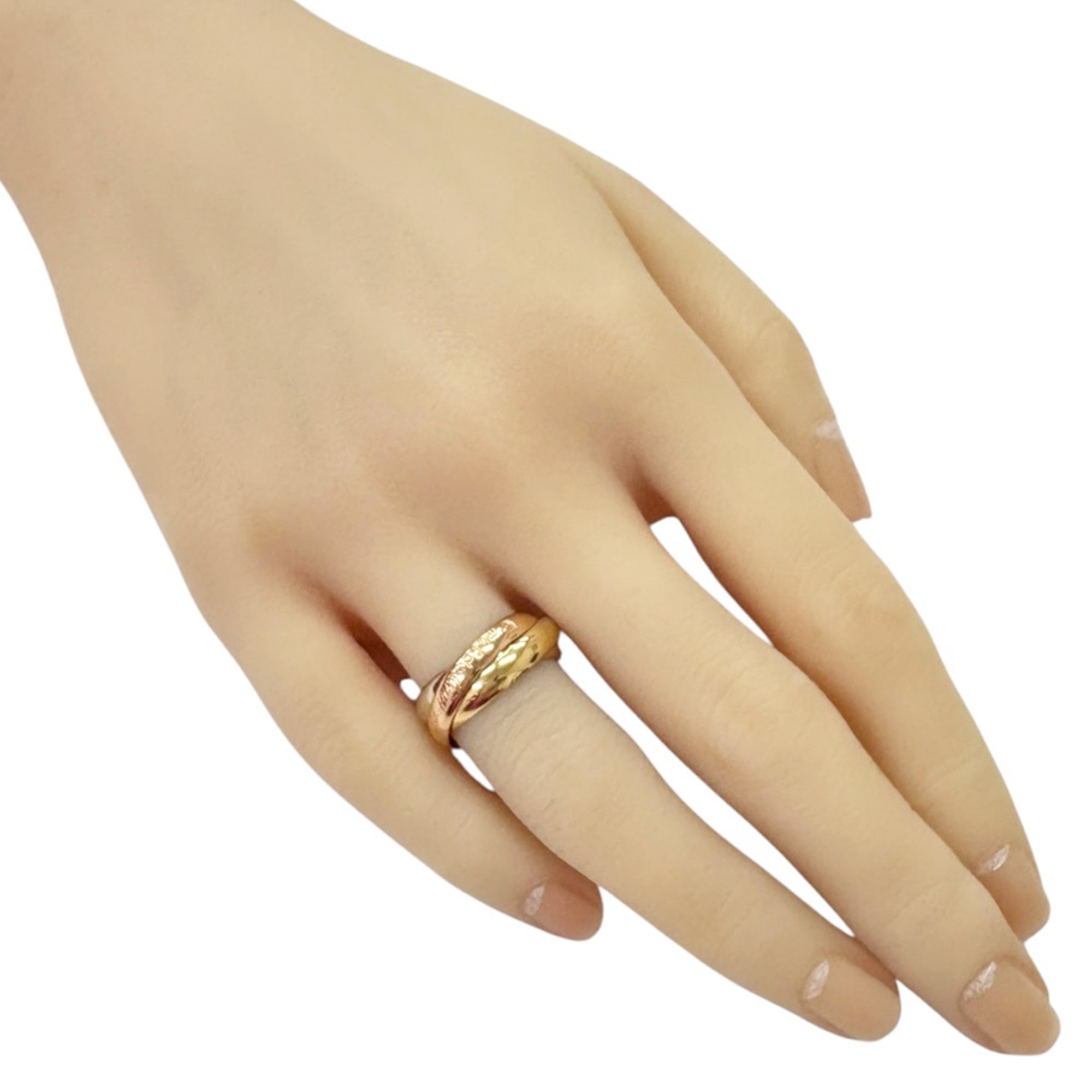 Cartier Gold Silver Pink Gold Yellow Gold (18K) Pink Gold (18K) White Gold (18K) Band Ring (Pre-Owned)