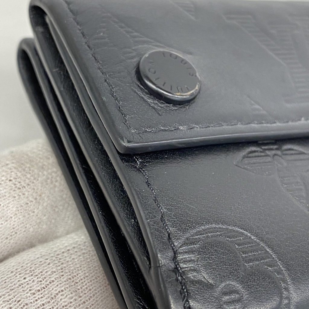 Louis Vuitton Noir Wallet (Tri-Fold) (Pre-Owned)