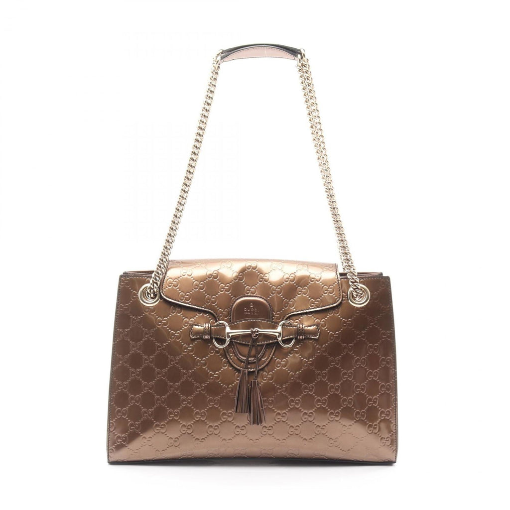 Gucci Beige Leather Shoulder Bag (Pre-Owned)