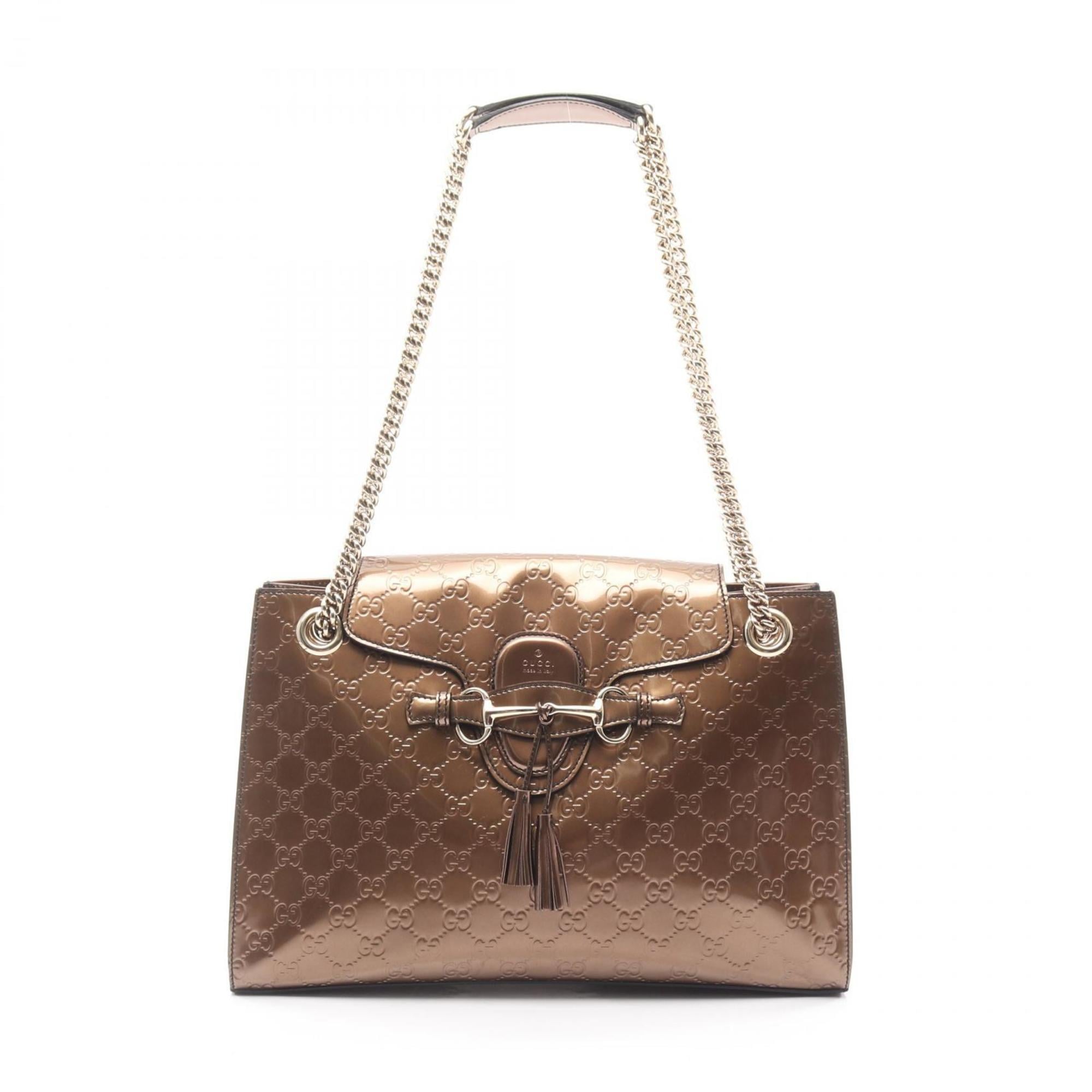 Gucci Beige Leather Shoulder Bag (Pre-Owned)
