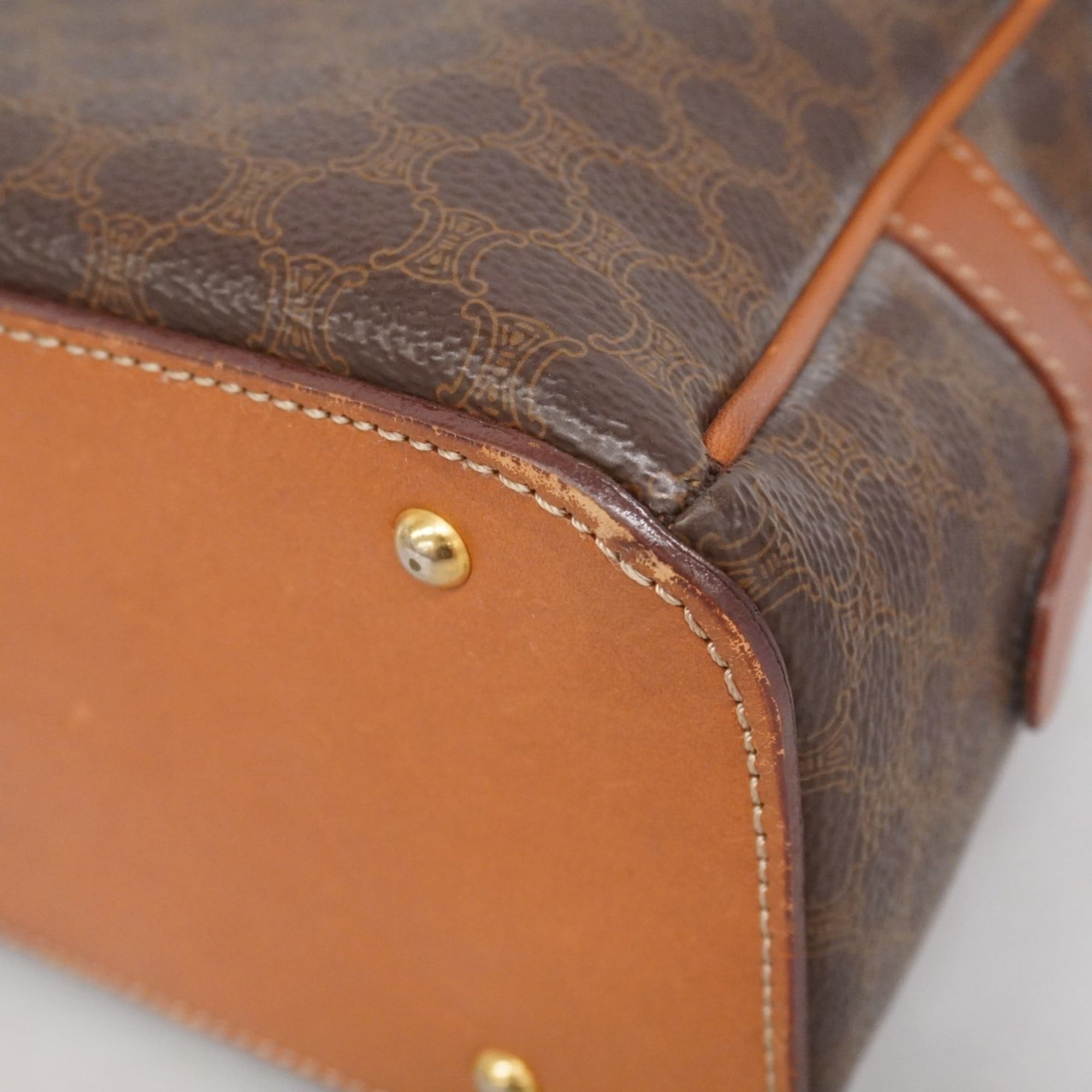 Celine Brown Pvc Handbag (Pre-Owned)