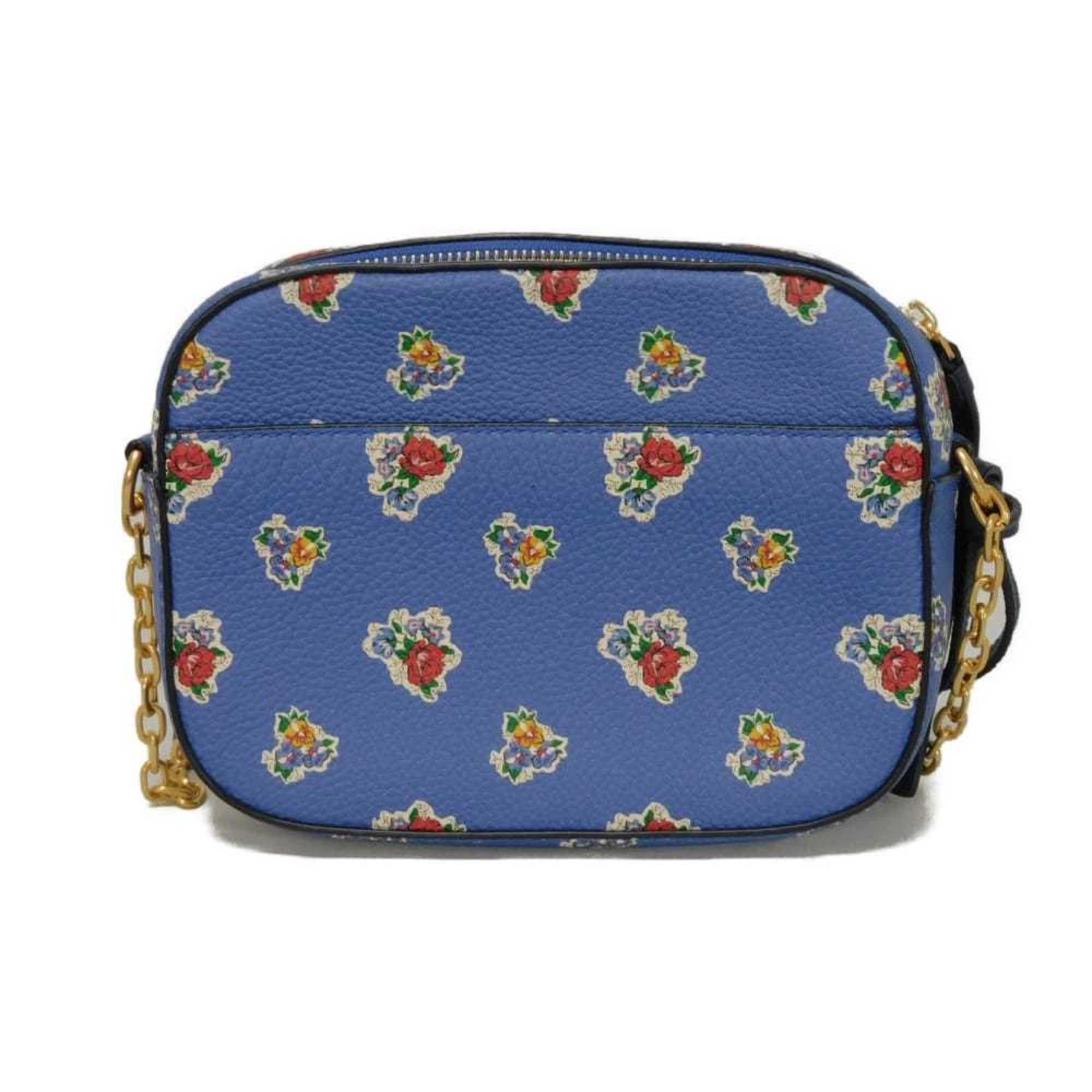 Tory Burch Blue Multi-Color Leather Shoulder Bag (Pre-Owned)