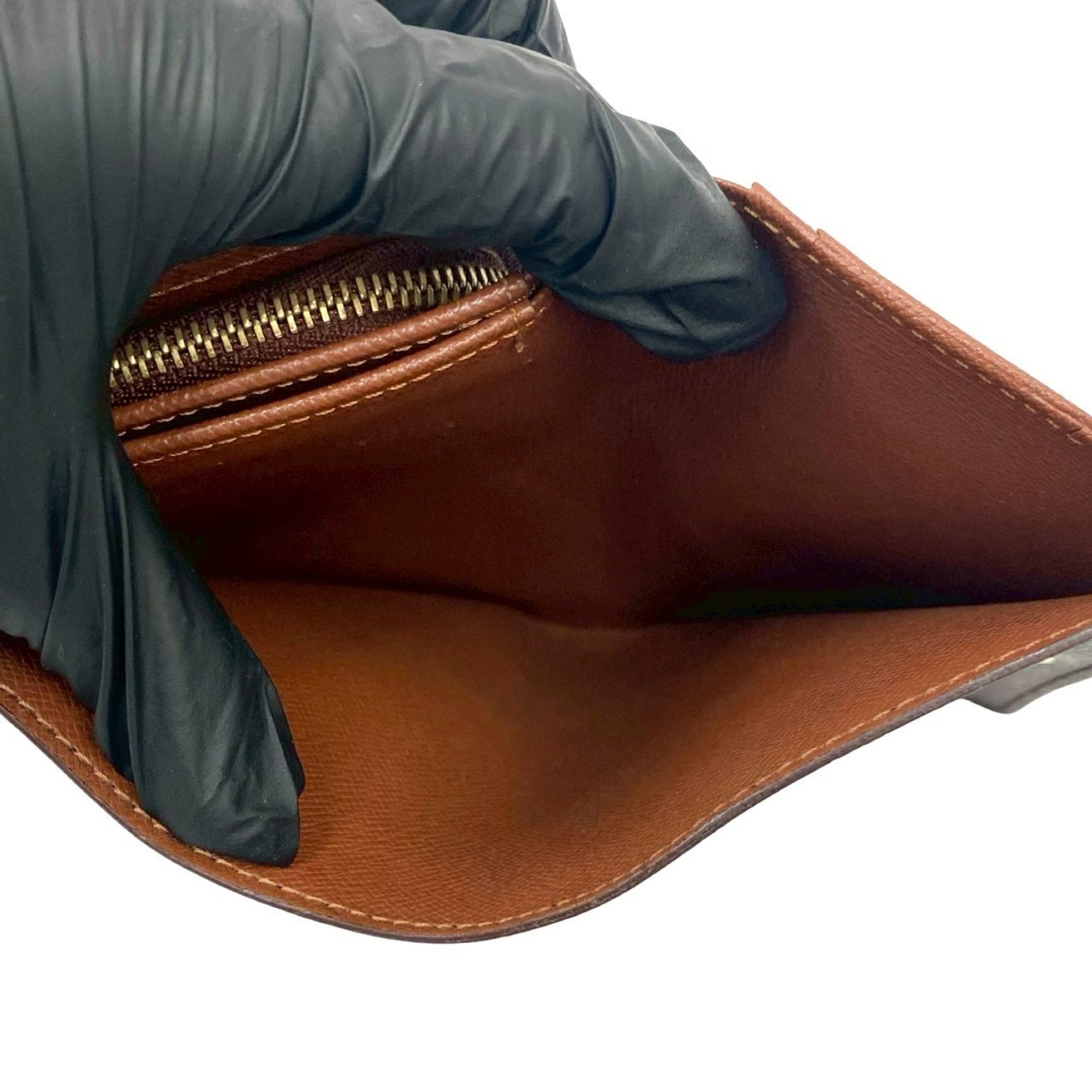 Louis Vuitton Brown Leather Pvc Wallet (Bi-Fold) (Pre-Owned)