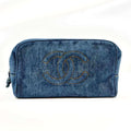 Chanel Denim Blue Denim Clutch Bag (Pre-Owned)