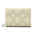 Louis Vuitton Beige Green Mahina Leather Wallet (Bi-Fold) (Pre-Owned)