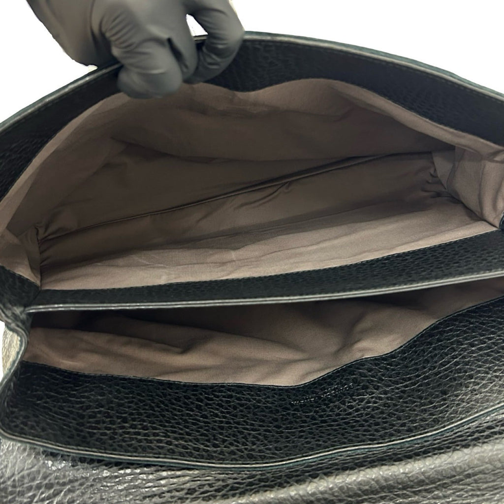 Bottega Veneta Black Leather Briefcase (Pre-Owned)