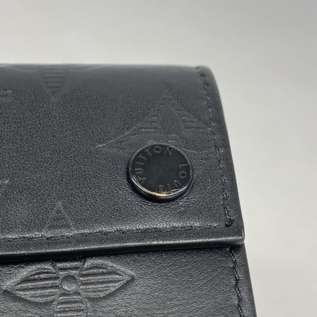 Louis Vuitton Noir Wallet (Tri-Fold) (Pre-Owned)