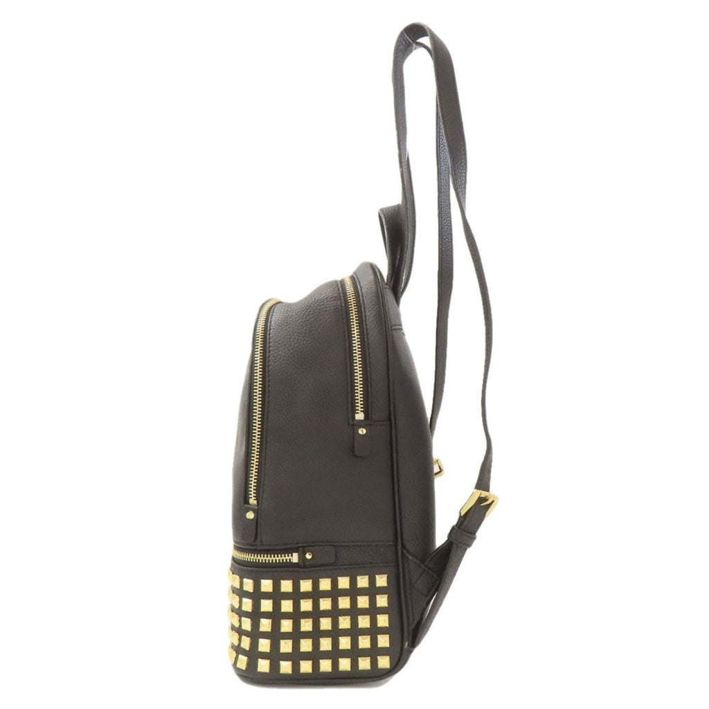 Michael Kors Black Leather Backpack (Pre-Owned)