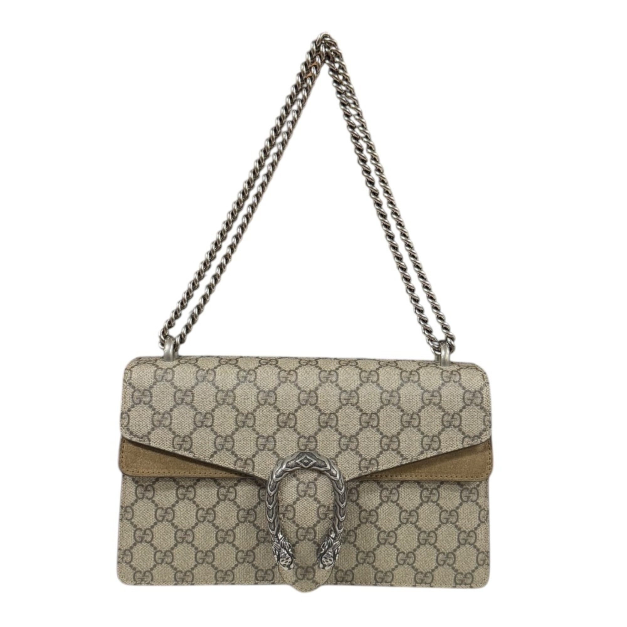 Gucci Beige Gg Supreme Shoulder Bag (Pre-Owned)