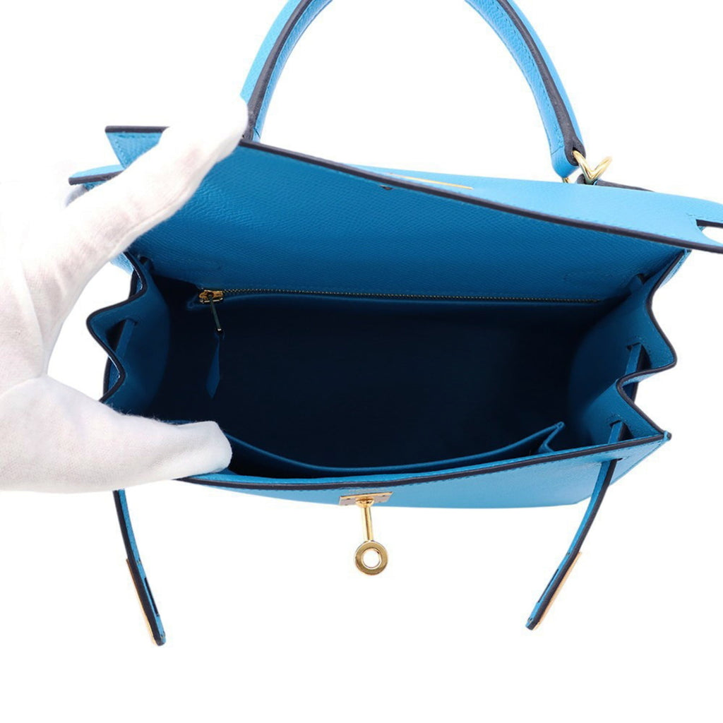 Hermes Kelly Gold Epsom Leather Handbag (Pre-Owned)