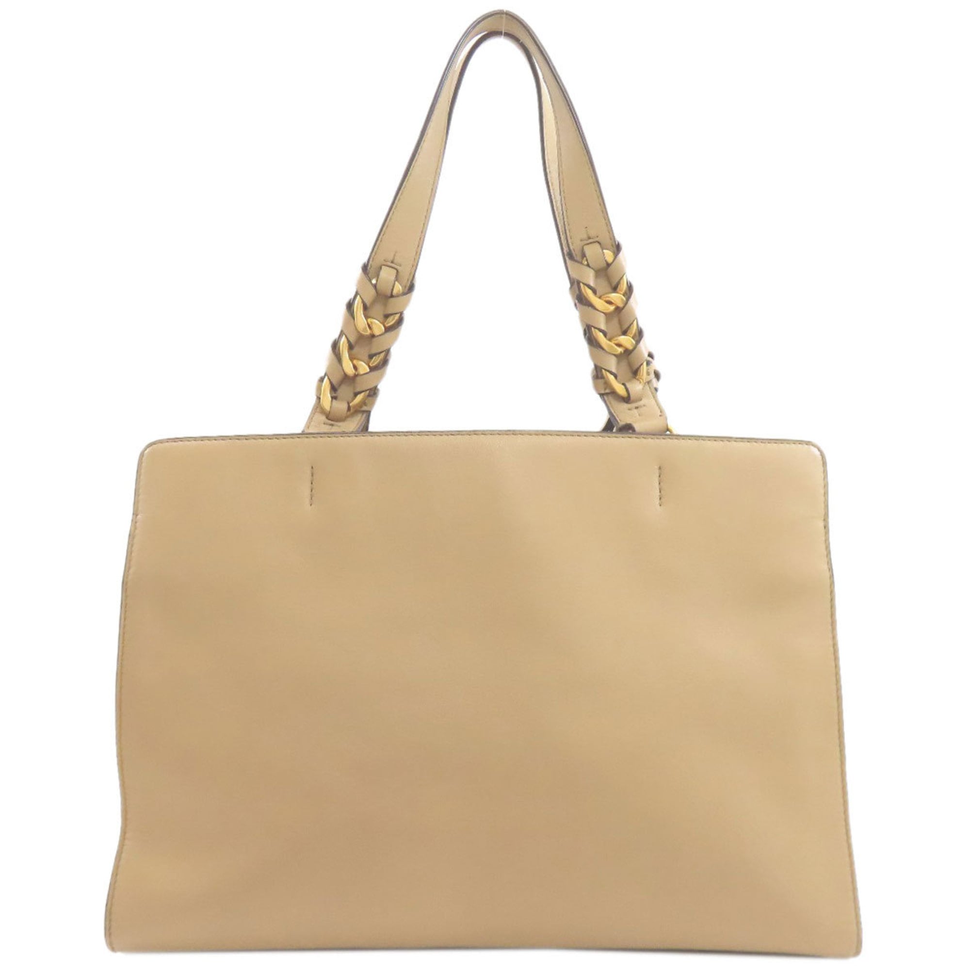 Tory Burch Beige Leather Tote Bag (Pre-Owned)