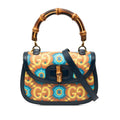 Gucci Multi-Color Navy Pvc Leather Handbag Shoulder Bag (Pre-Owned)