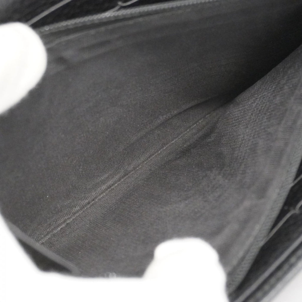 Gucci Black Leather Long Wallet (Bi-Fold) (Pre-Owned)