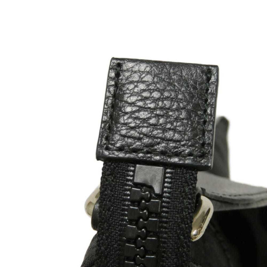 Gucci Black Nylon Gg Canvas Leather Messenger Bag Shoulder Bag (Pre-Owned)