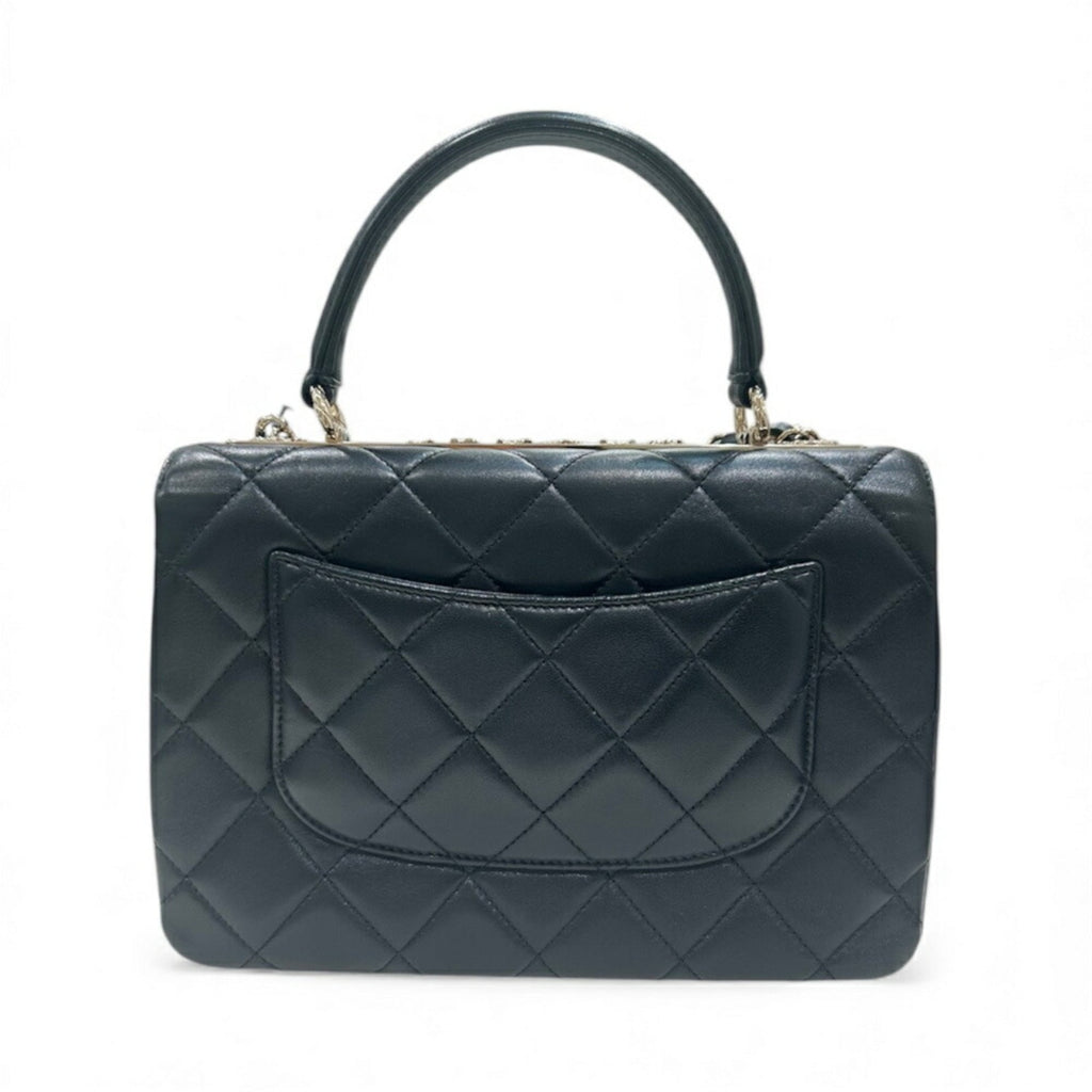 Chanel Black Leather Handbag (Pre-Owned)