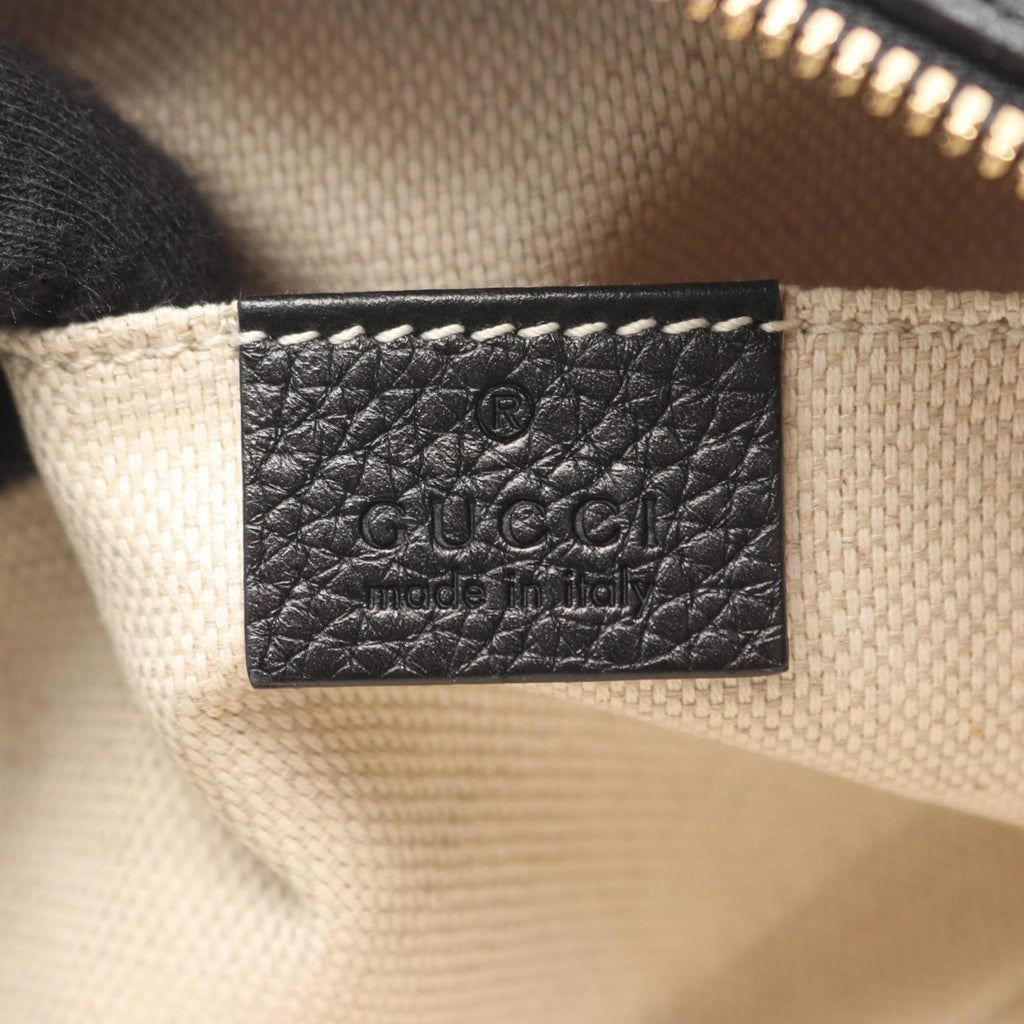 Gucci Black Leather Shoulder Bag (Pre-Owned)